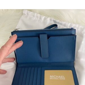 Large Michael Kors double zip wallet